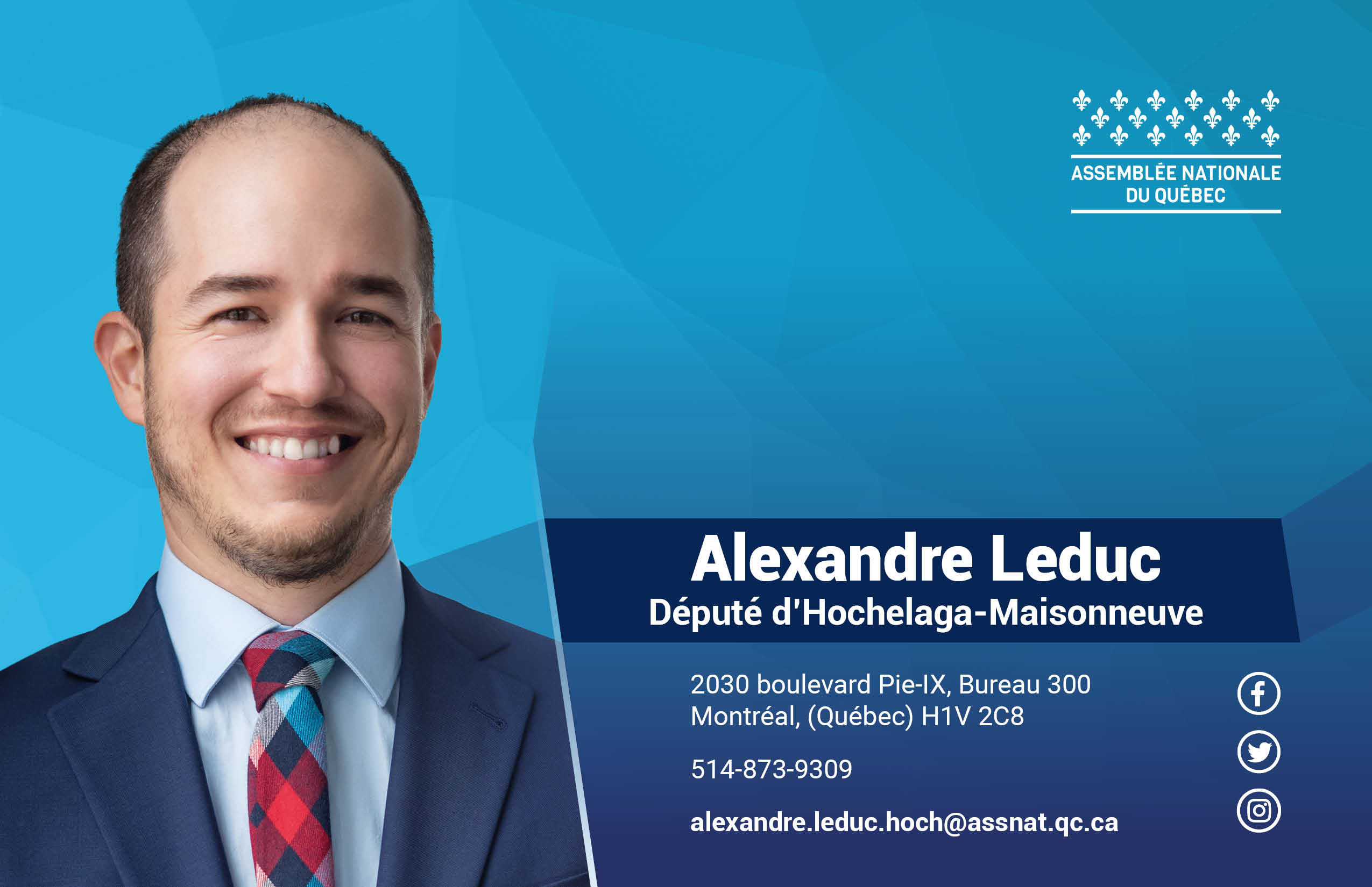 Alexandre Leduc - Député d'Hochelaga-Maisonneuve